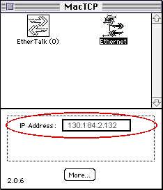 MacTCP Control Panel